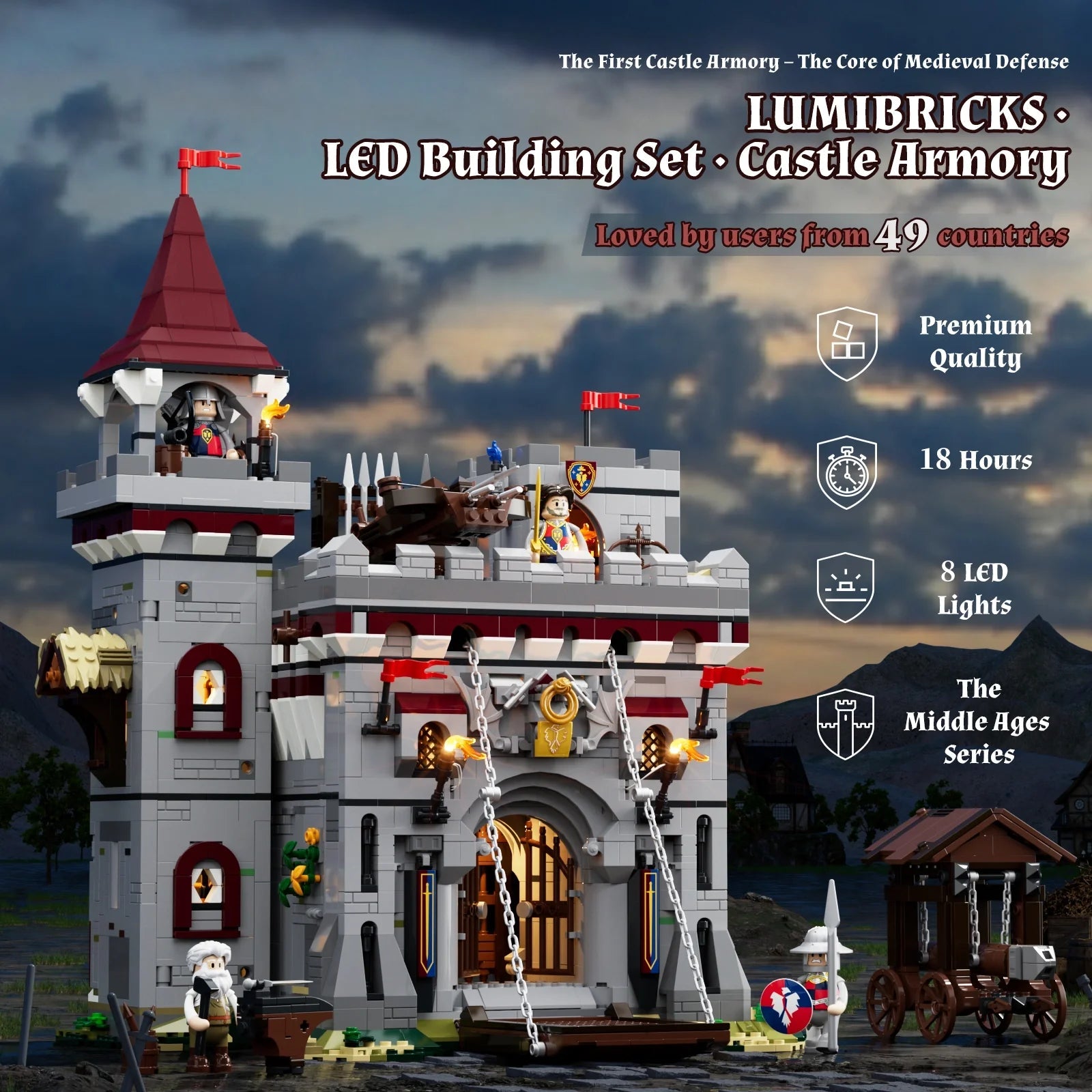 Lumibricks Castle Armory 12011 Produktübersicht
