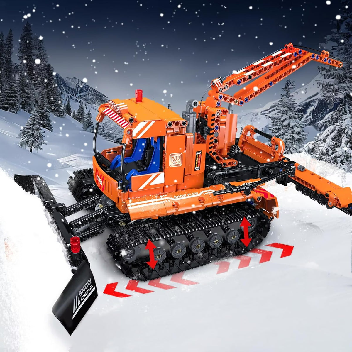 Mould King 17051 – No-Snowfield Engineering Vehicle RC