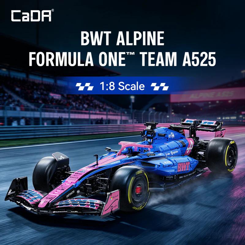 CaDA BWT Alpine F1 A525 (C64012W) – 2.173 Teile | 1:8 Klemmbaustein-Modell