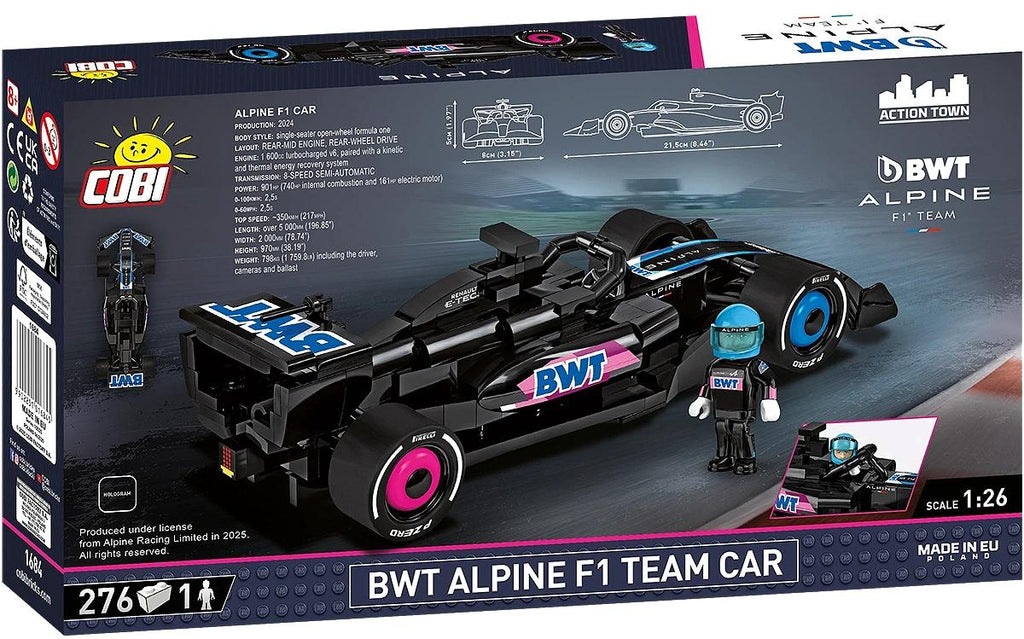 COBI BWT Alpine F1 Team Car 1684 – Rückseite Verpackung