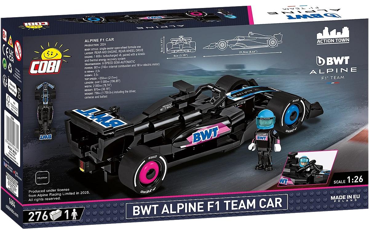 COBI BWT Alpine F1 Team Car 1684 – Rückseite Verpackung