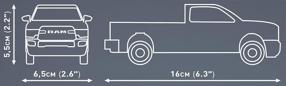 COBI RAM 2500 24610 – Abmessungen