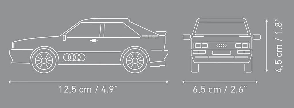 COBI Audi Quattro 1980 24665 – Abmessungen