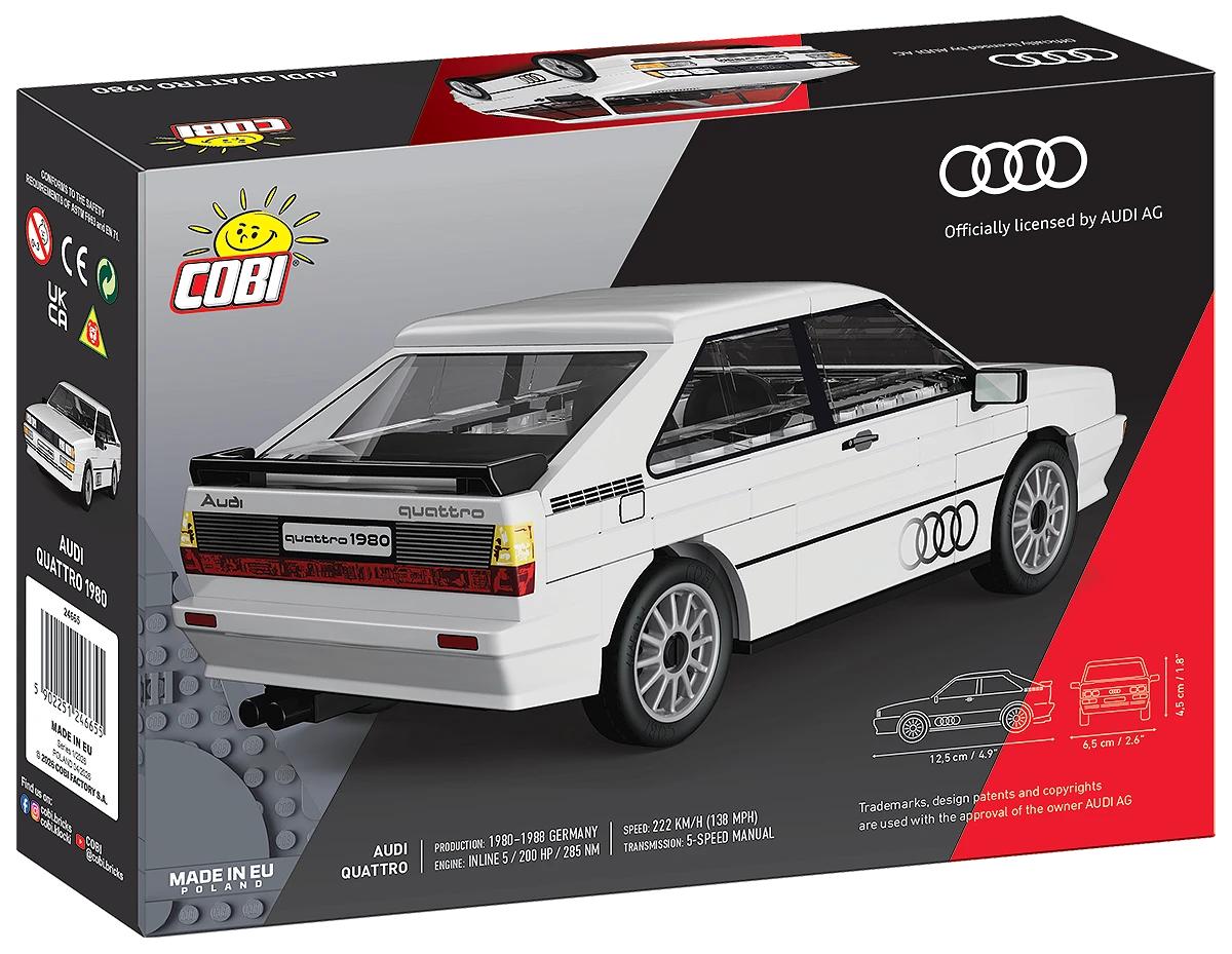 COBI Audi Quattro 1980 24665 – Modell Rückansicht
