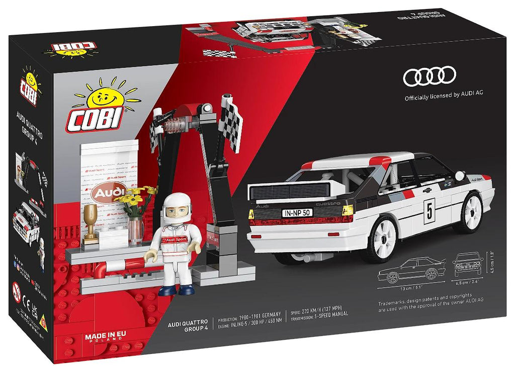 COBI Audi Quattro Gruppe 4 24666 – Modell mit Diorama Rückansicht
