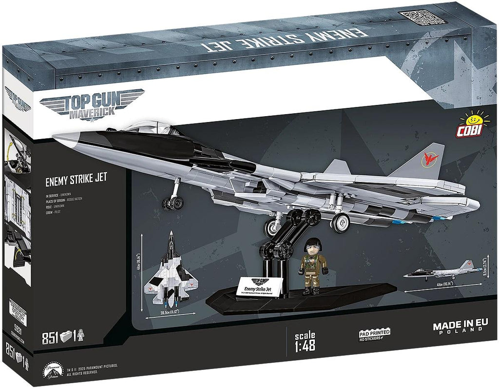 COBI Top Gun Maverick Enemy Strike Jet 5921 – Abmessungen