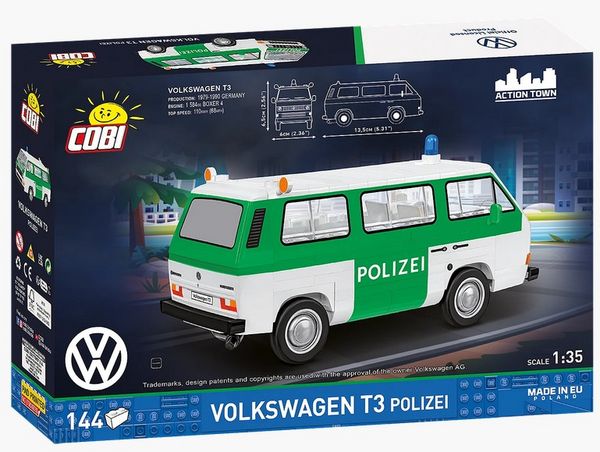 COBI 24637 – Volkswagen T3 Polizei