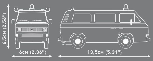 COBI 24637 – Volkswagen T3 Polizei