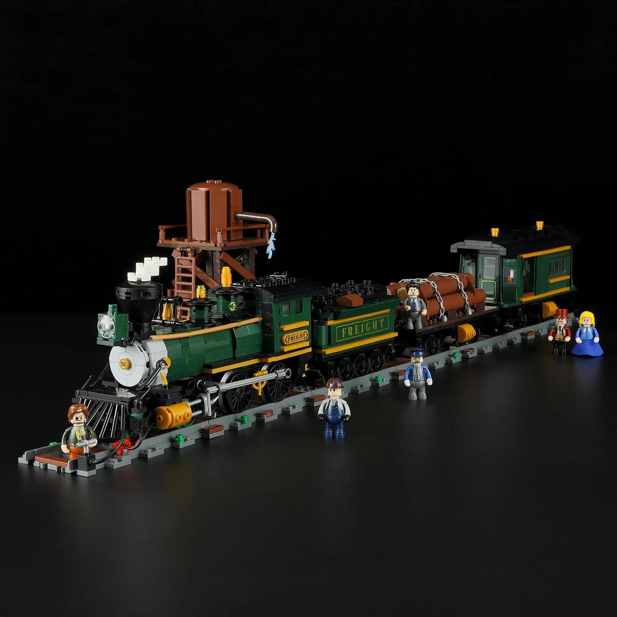 Lumibricks Western Freight Train – LED Dampfzug Bauset