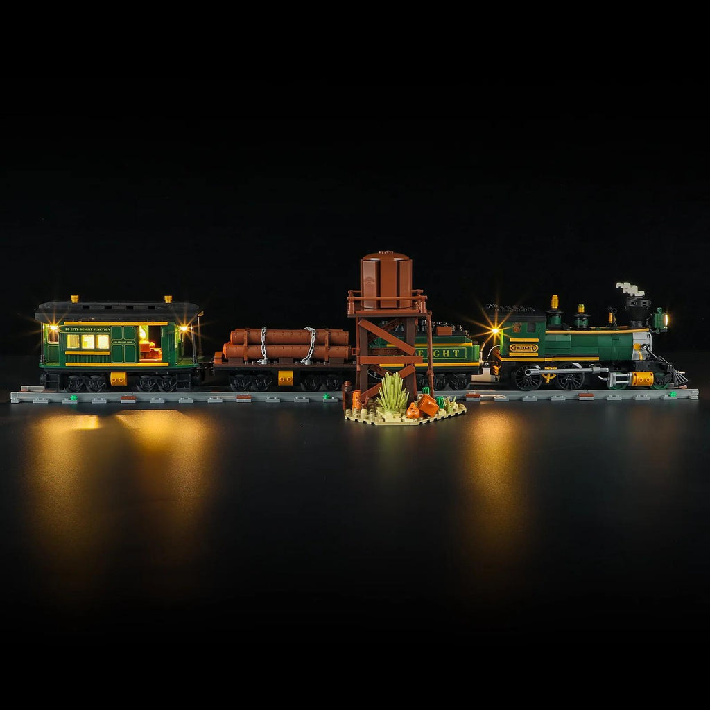Lumibricks Western Freight Train – LED Dampfzug Bauset