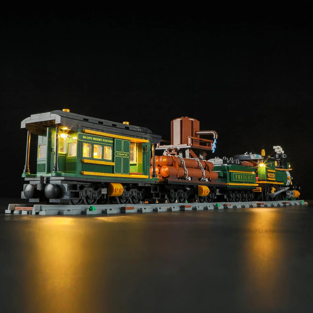 Lumibricks Western Freight Train – LED Dampfzug Bauset