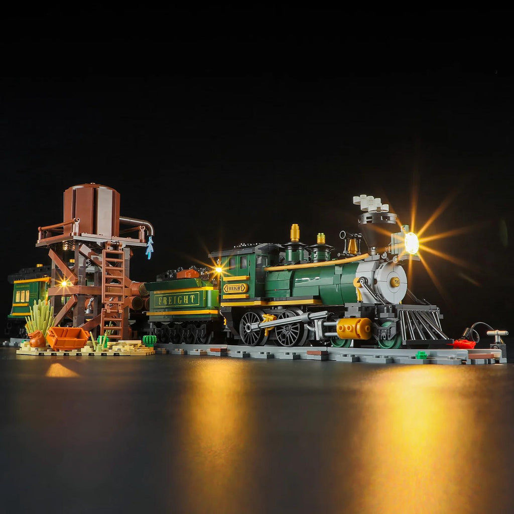 Lumibricks Western Freight Train – LED Dampfzug Bauset
