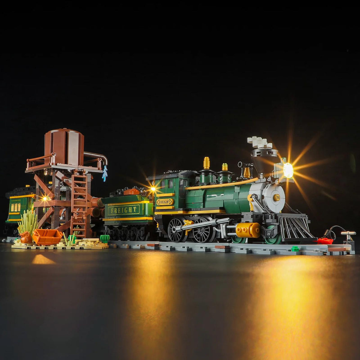 Lumibricks Western Freight Train – LED Dampfzug Bauset