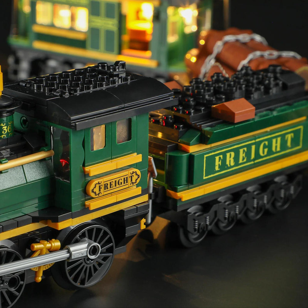 Lumibricks Western Freight Train – LED Dampfzug Bauset