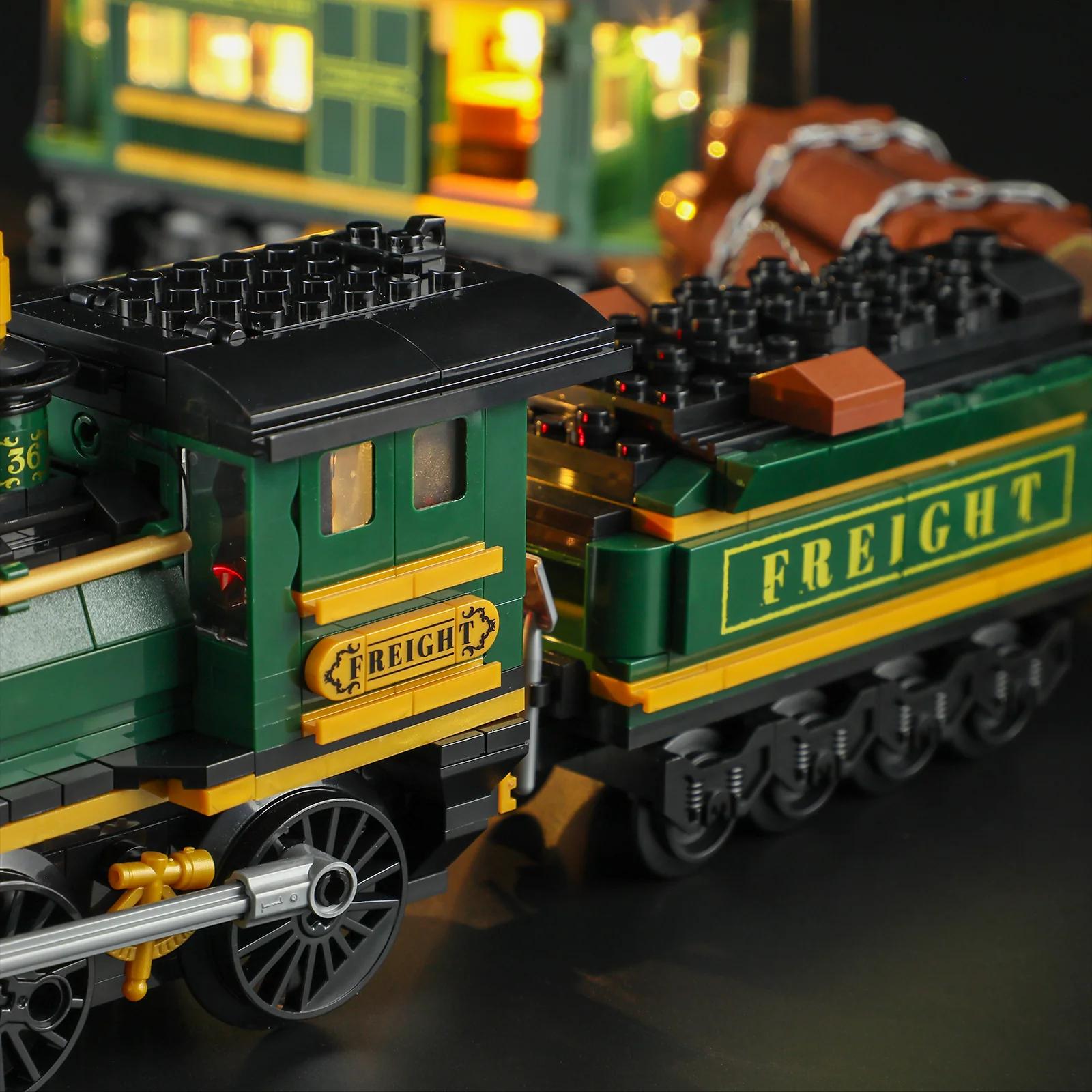 Lumibricks Western Freight Train – LED Dampfzug Bauset