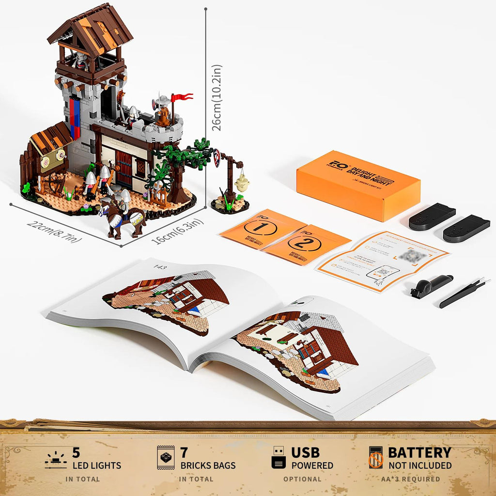 Lumibricks Mittelalterlicher Soldübungsplatz – LED Bauset