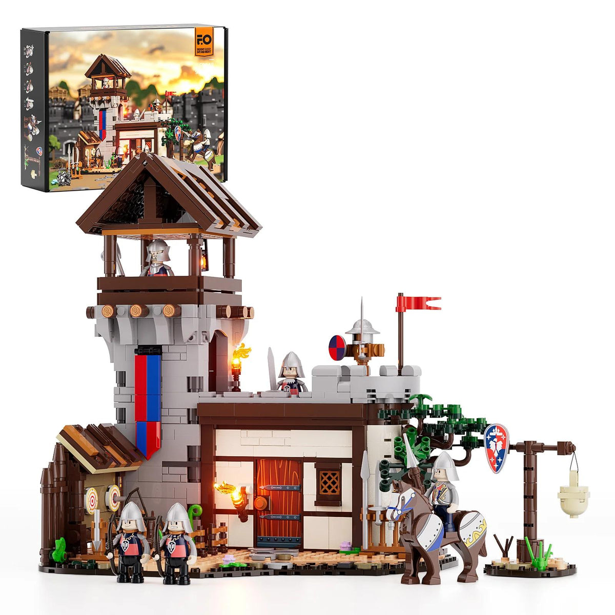 Lumibricks Mittelalterlicher Soldübungsplatz – LED Bauset