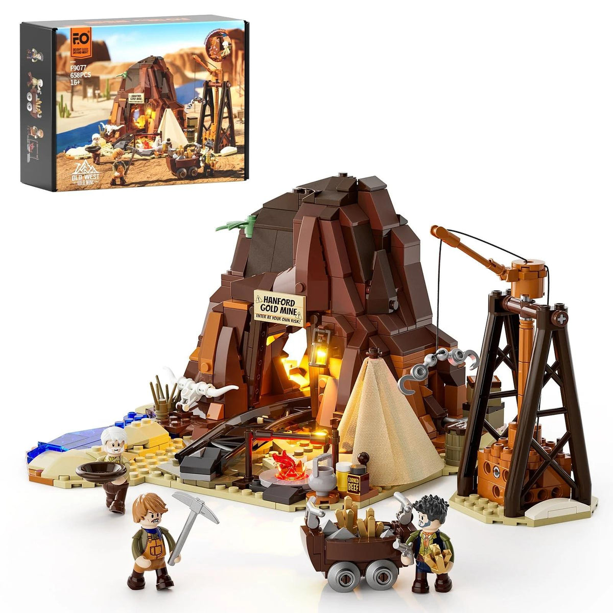 Lumibricks Goldrausch Western Camp – LED Bauset